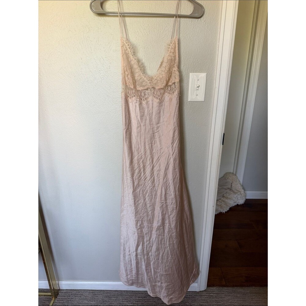 Christine Lingerie Rose Quartz Slip Gown